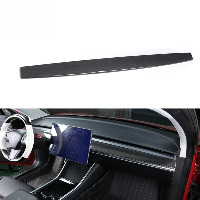 

Dashboard Cover 1 Pc Dry Carbon Fiber For Tesla Model 3 & Y