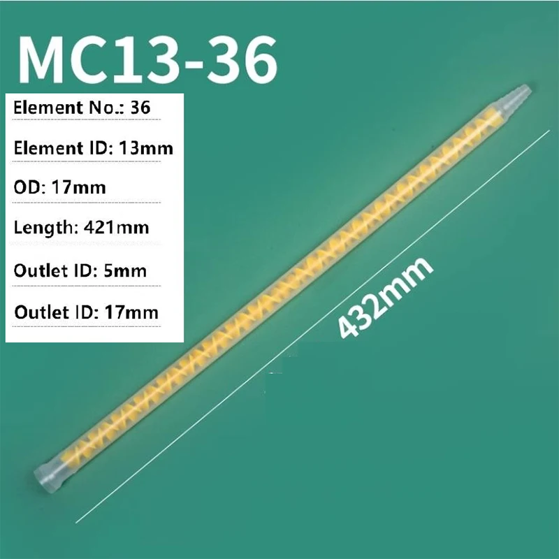 

Resin Static Mixer MC/MS13-36 Mixing Nozzles for Duo Pack Epoxies