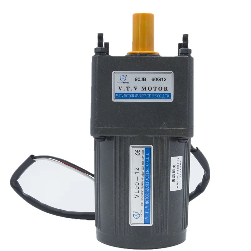 Motorreductor Síncrono de Baja Velocidad 8W 240V AC Personalizable 2026, Modelo VL80-8/JB60G12, Eje de 12mm, Precio Económico