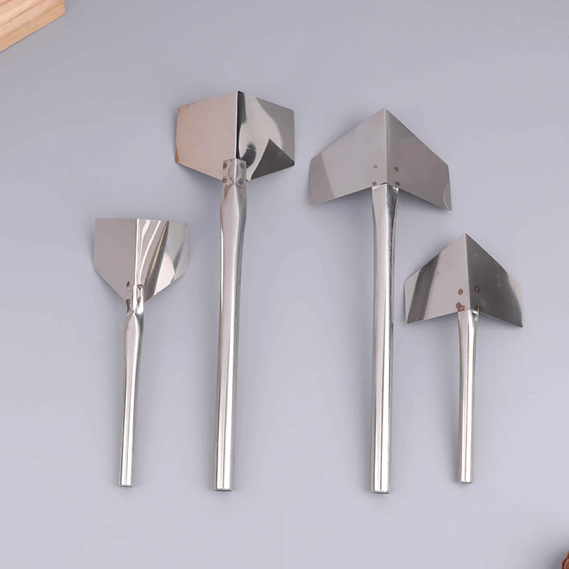 1/4Pcs Stainless Steel Putty Knife - Drywall Inside Outside Corner Scraper Puller Hand Tool For Construction Work