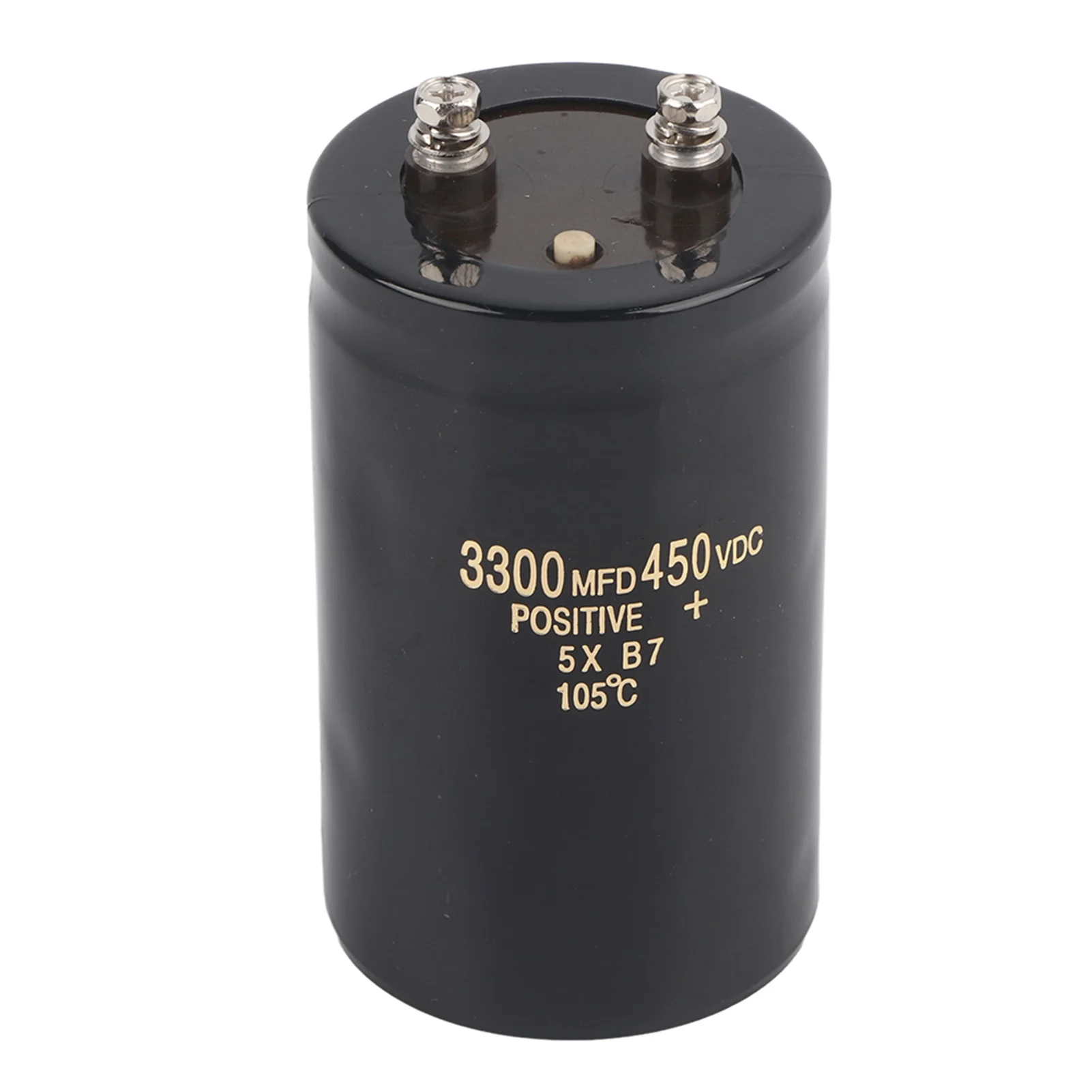 ボルトピン電解コンデンサ-450v-3300uf-アルミ電解誘電体コンデンサ（ろ過用）