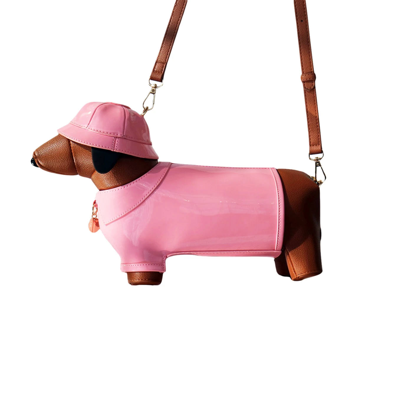 Geldbörsen und Handtaschen für Damen, Designer-Umhängetasche aus Leder, niedliche Hundeform, Abendparty-Tasche, Damentasche – Detail 6