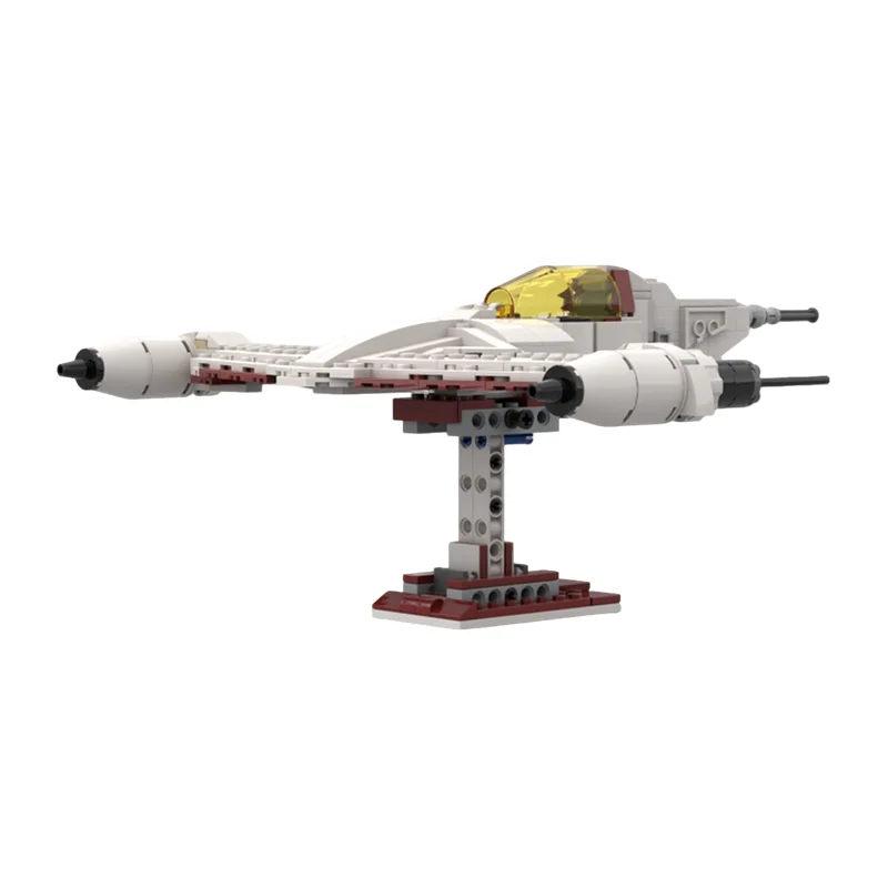 295 Peças MOC Modelo N 1 Nabo Starfighter de Batalha Espacial, Blocos de Montar Personalizados DIY, Ideias Criativas, Presente Colecionável para Exibição
