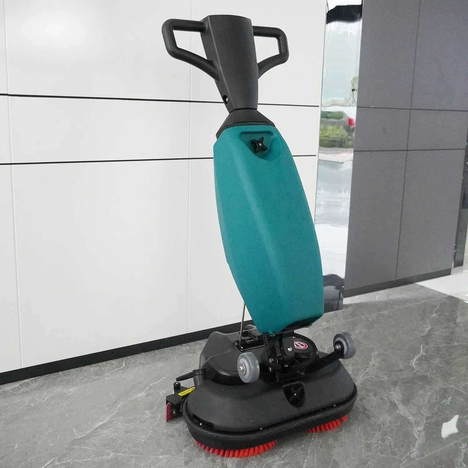 

Portable Cleaning Machine Scrubber Industrial Small Double Brush Mini Floor Scrubber Machine