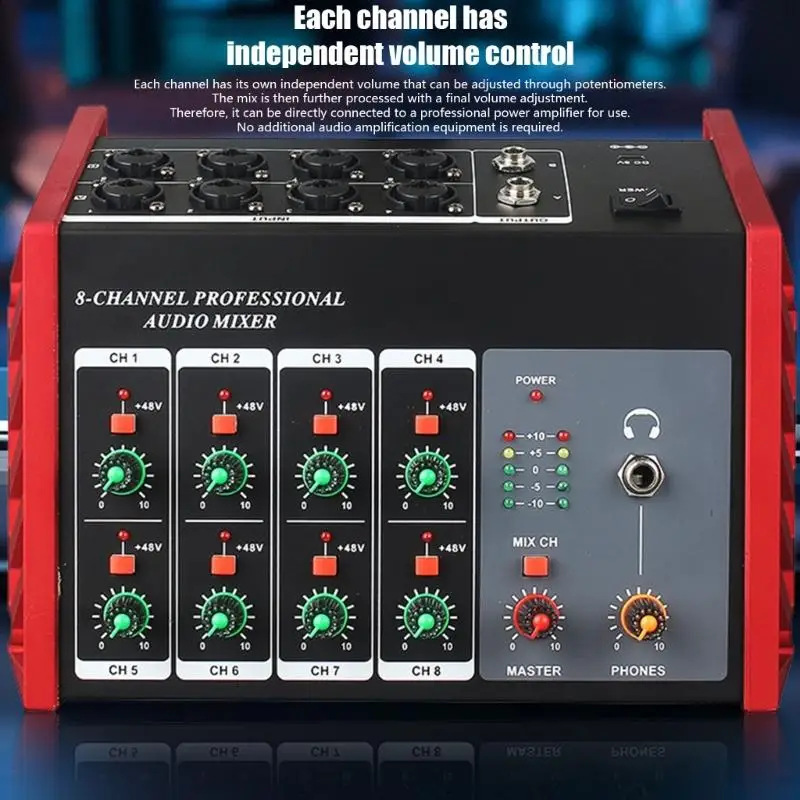 

8 Channel Sound Combiner Comfort Permanent Metal Building For Studio Live Execution D2RC