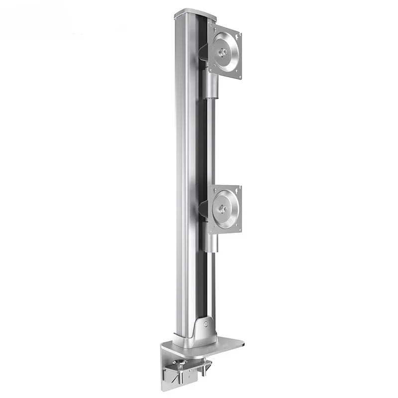 Monitor universal bracket up and down double screen robotic arm column computer desktop rotating bracket