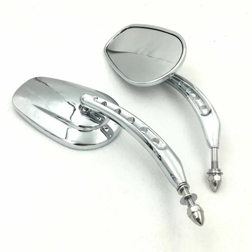 

Motorcycle Mirrors for 1982 and Up Harley Night Train FXSTB Springer Softail FXSTS Sportster 1200 XLH1200 CHROMED