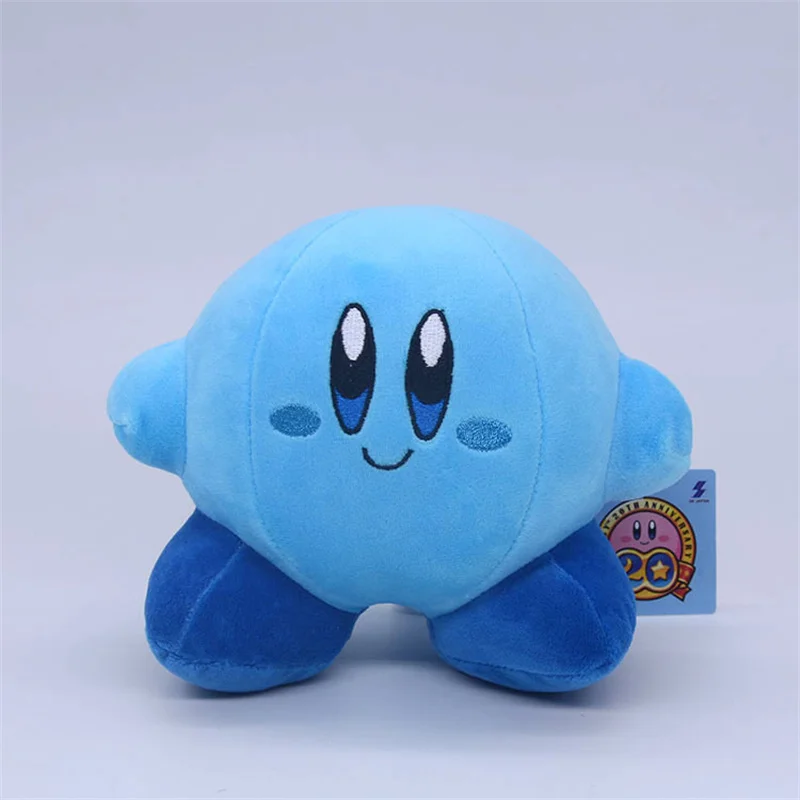 Juguete de peluche de estrella Kirby de 15CM, muñeco de peluche suave de Anime, muñeco de peluche rosa esponjoso, almohada, decoración de