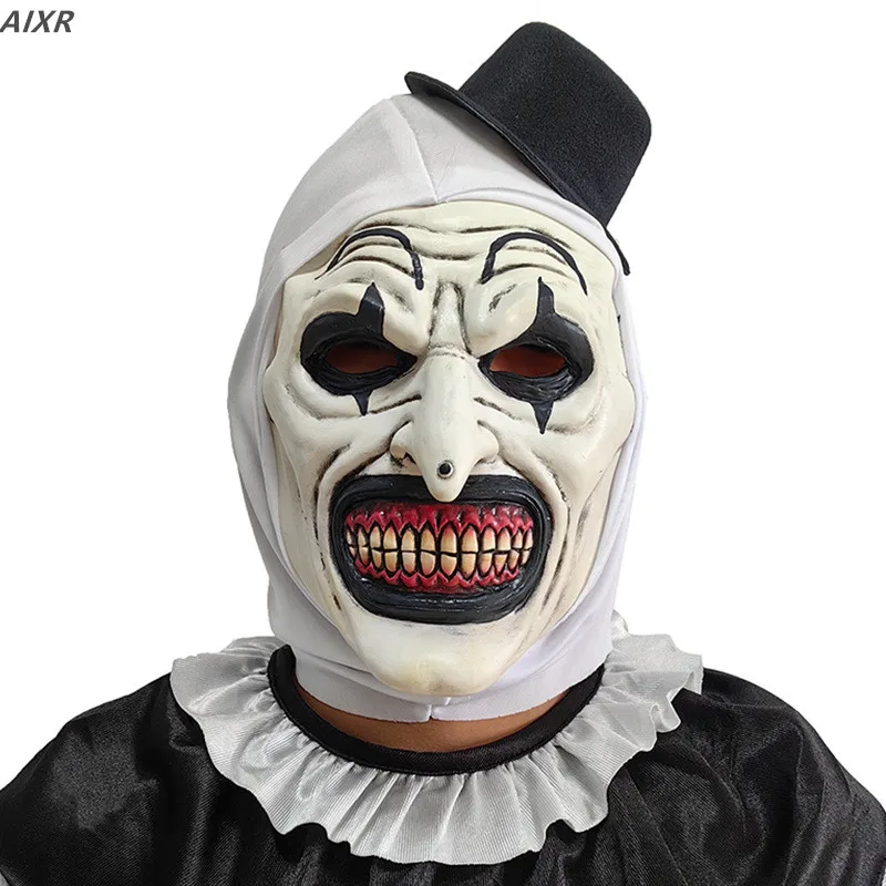 

The Same Mask From The Movie Halloween Latex Headgear New Party Prop Clown Oni Mask Hat Headgear Masquerade Horror Cosplay Anime