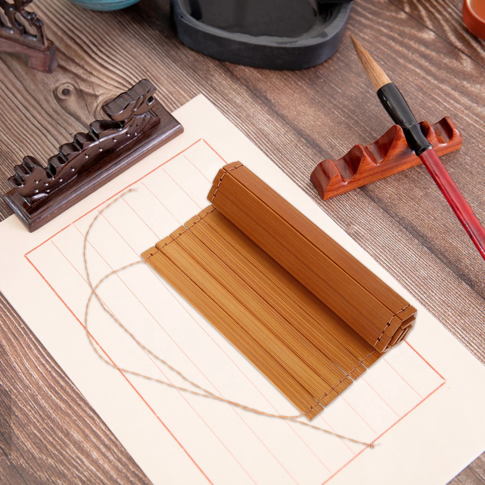 20 Bamboo Slips 15.8x24cm Blank Sheets DIY Calligraphy Practice Painting Gift Vintage Book Decor Home Ornament Student