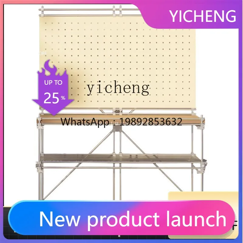 

LYY Перфорированный напольный стеллаж-витрина для хранения, акриловая книжная полка для гостиной с оптической осью