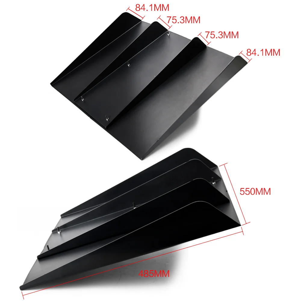 Rear Bumper 4 Shark Fins Diffuser Car Spoiler Decoration Fin 22\