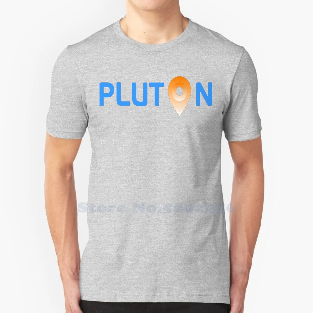 Pluton Unisex Clothing Streetwear Printed Brand Logo 100% Cotton T Shirt Graphic Tee