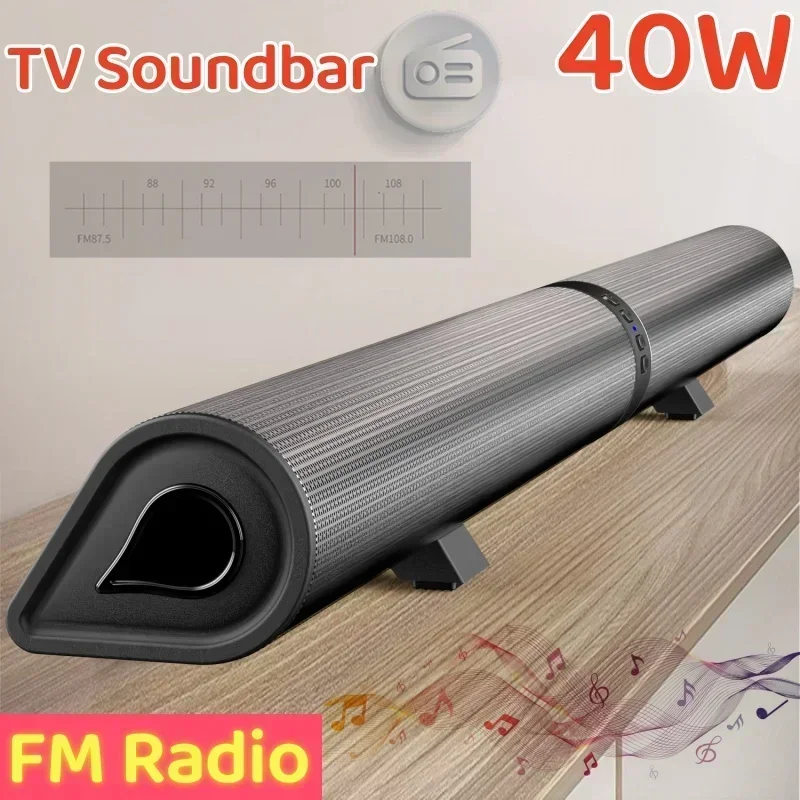 Echo Wall TV Soundbar altoparlante Bluetooth da tavolo rimovibile verticale Wireless Heavy Bass sistema Home Theater Radio FM ad alto Volume