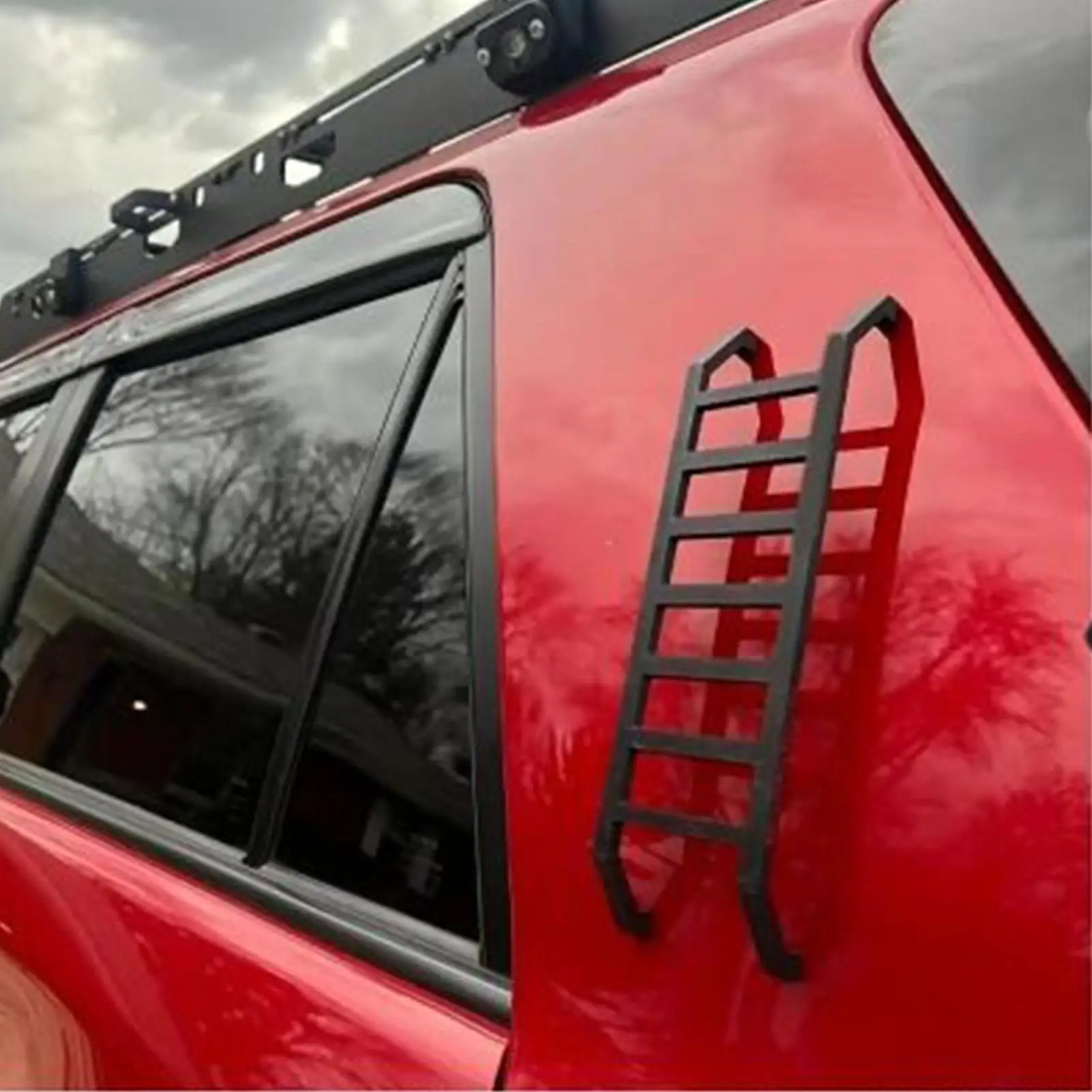 

Наклейка на кузов автомобиля, клейкое украшение без сверления, внешняя 3D наклейка в форме лестницы для бампера, капота, двери, поездок на работу, путешествий, семьи