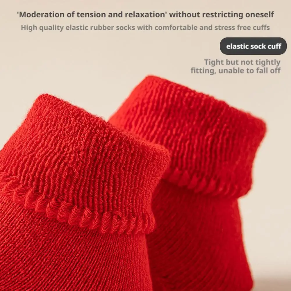 1 زوج رائعتين الأسد الرقص الطفل جوارب يمكن السير بها على الأرض القطن الخريف الشتاء سميكة المخملية الدافئة الأحمر الأوسط الجوارب المضادة للانزلاق الطفل جوارب يمكن السير بها على الأرض