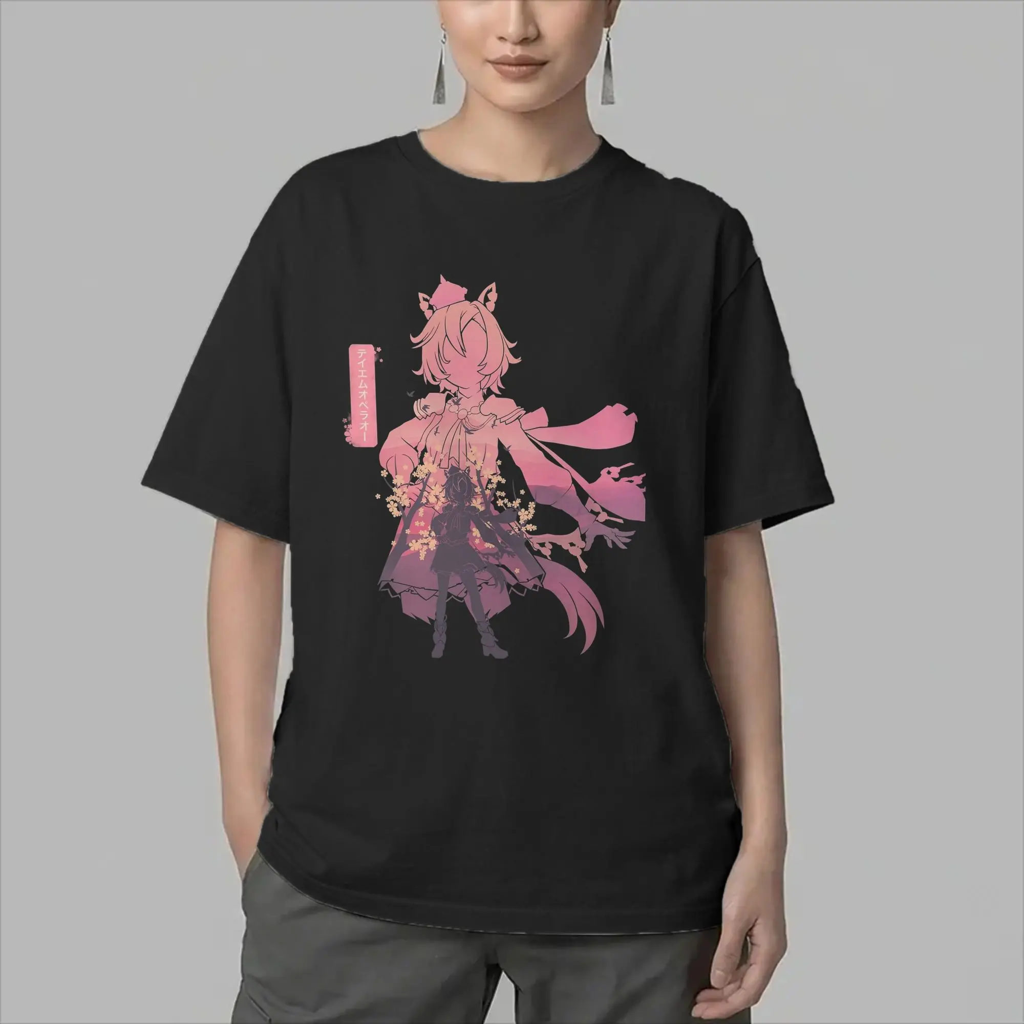 Men TM Opera O Uma Musume Anime T Shirt  100% Cotton Clothing Vintage Short Sleeve Round Collar Tee Shirt Gift Idea T-Shirt