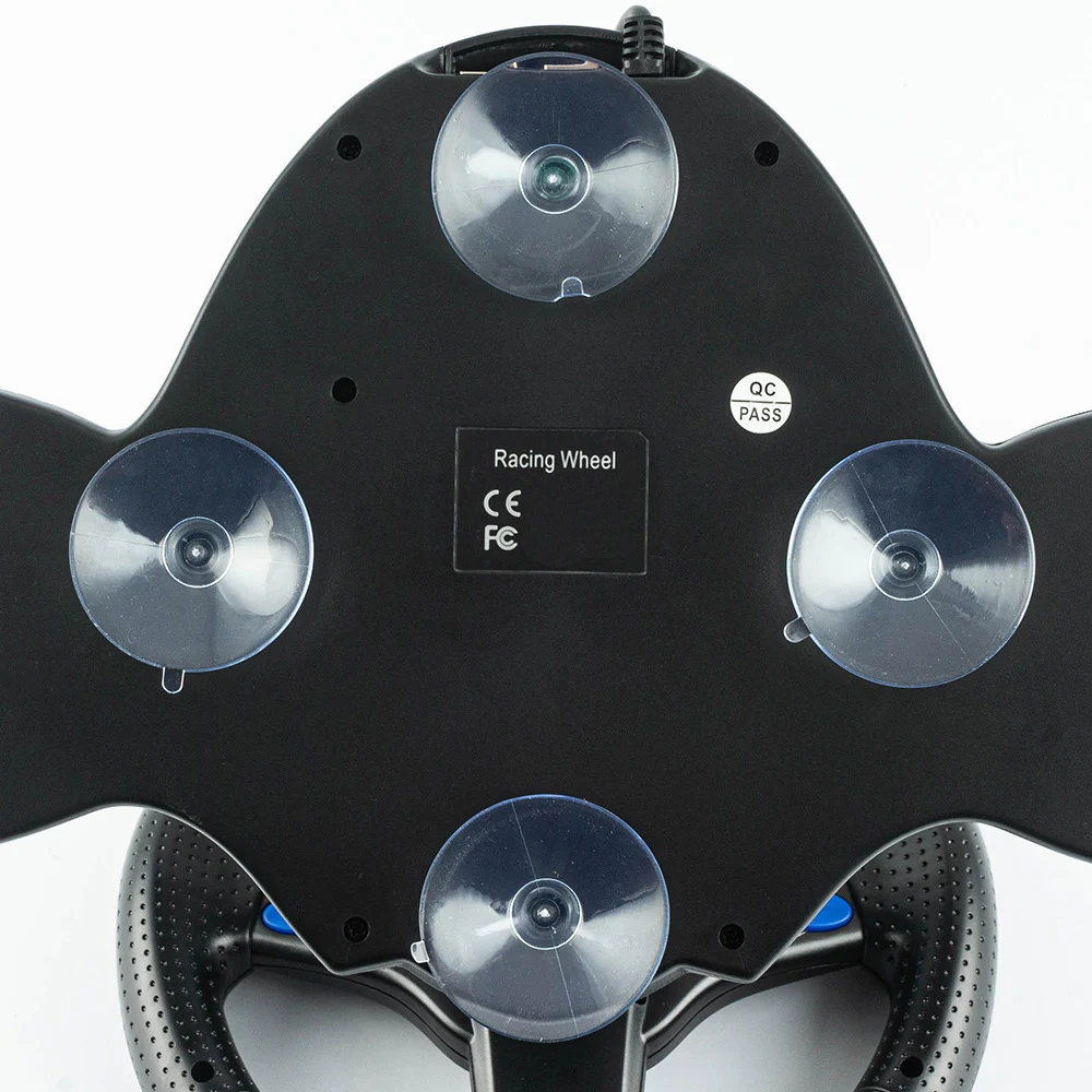 عجلة قيادة سلكية 4 في 1 مع دواسات وعصا تحكم ناقل الحركة، محركات مزدوجة مدمجة، عجلة سباق 180 درجة لأجهزة PS4 وPS2 والكمبيوتر الشخصي #5