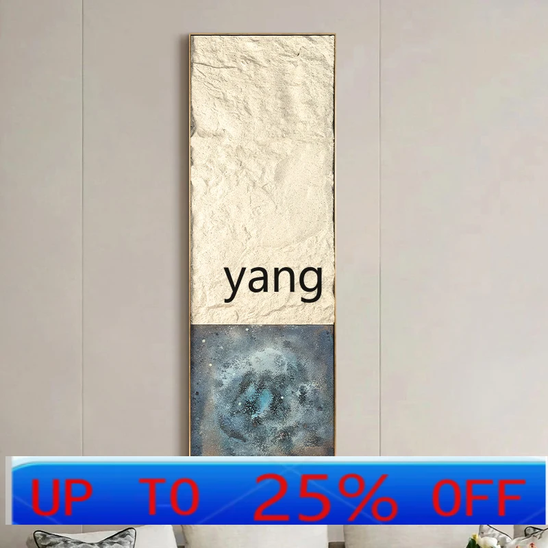 LMM new Chinese-style living room sofa background wall decorative painting three-dimensional texture study mural