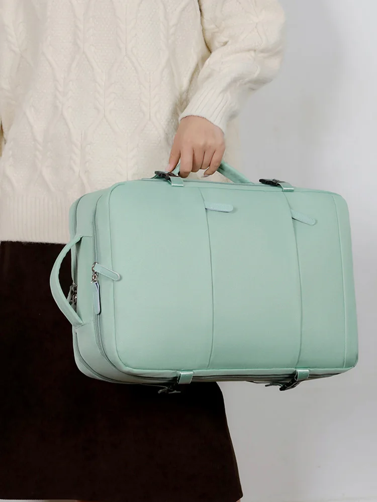 2025 Backpack Large Capacity Travel Bag Backpack Multi Functional Luggage Bag Student Backpack Solid Color Design