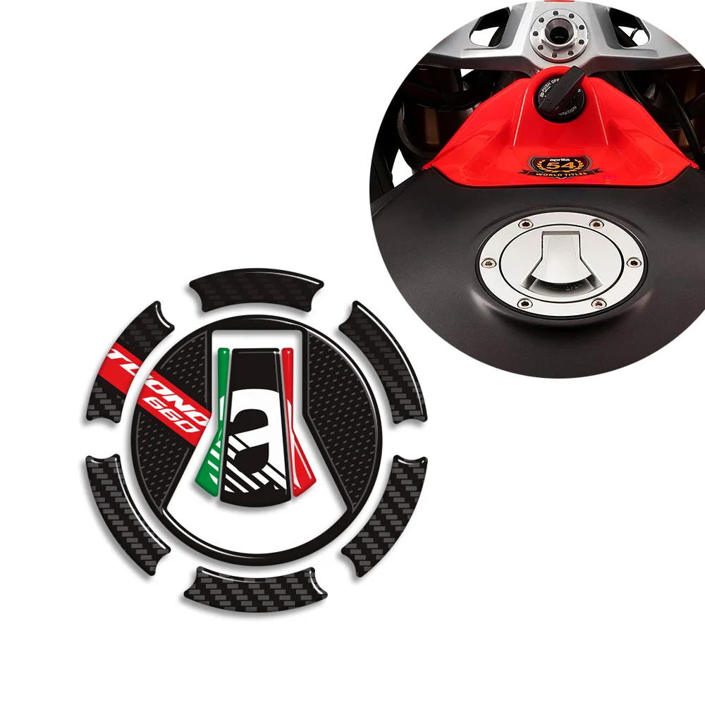 خزان وسادة غطاء زيت الوقود عدة الركبة الحاجز حامي ملصقات دراجة نارية لأبريليا توونو 660 تونو 660 مصنع الشارات