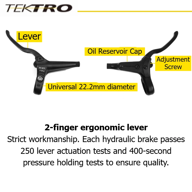 Palanca de Freno TEKTRO M275, Palanca de Freno de Disco Hidráulica para Bicicleta de Montaña
