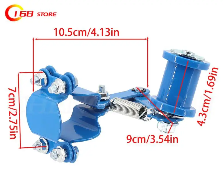 العالمي الألومنيوم دراجة نارية سلسلة الموتر الضابط الأسطوانة أدوات تعديل الملحقات ل الترابية دراجة الطرق غير الممهدة ATV موتوكروس