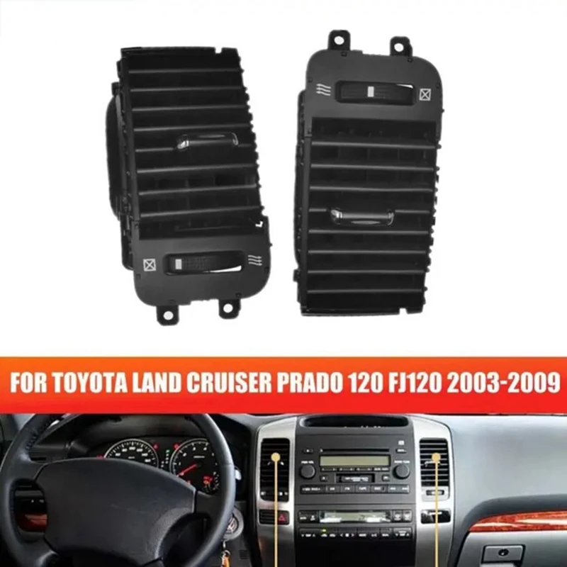 1 Pair Auto Air Conditioning Panel A/C Ventilation Panel For Toyota Prado Land Cruiser FJ120 Parts 55474-60040 55475-60040