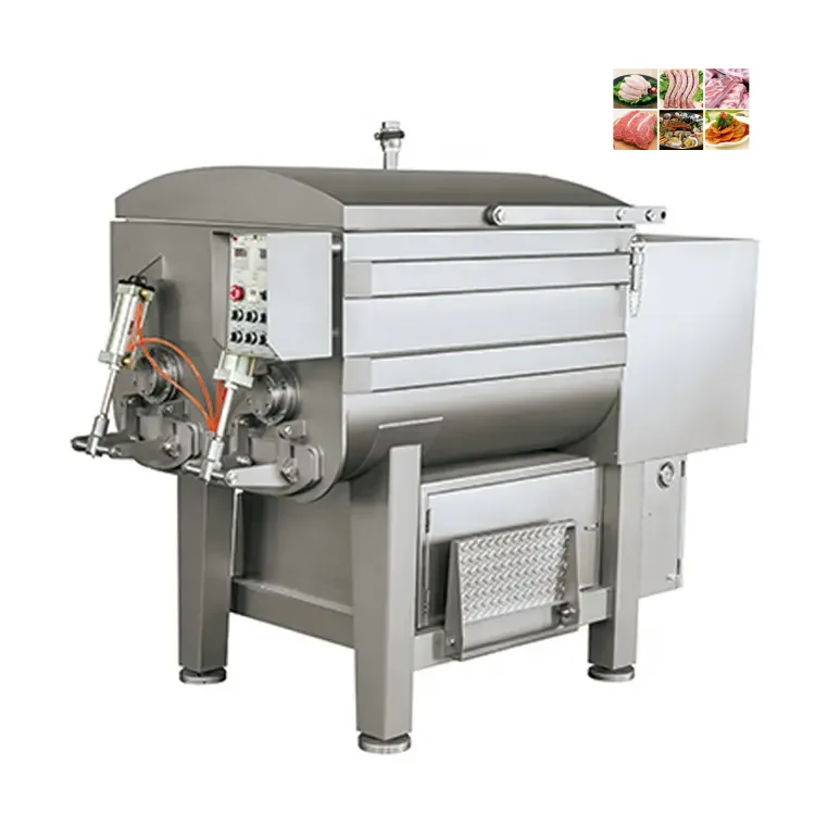 TEBAK Wholesale A New Type Of Easy To Operate Vacuum Meat Sausage Mixed Food Commercial Processing Plant Production Line Blender