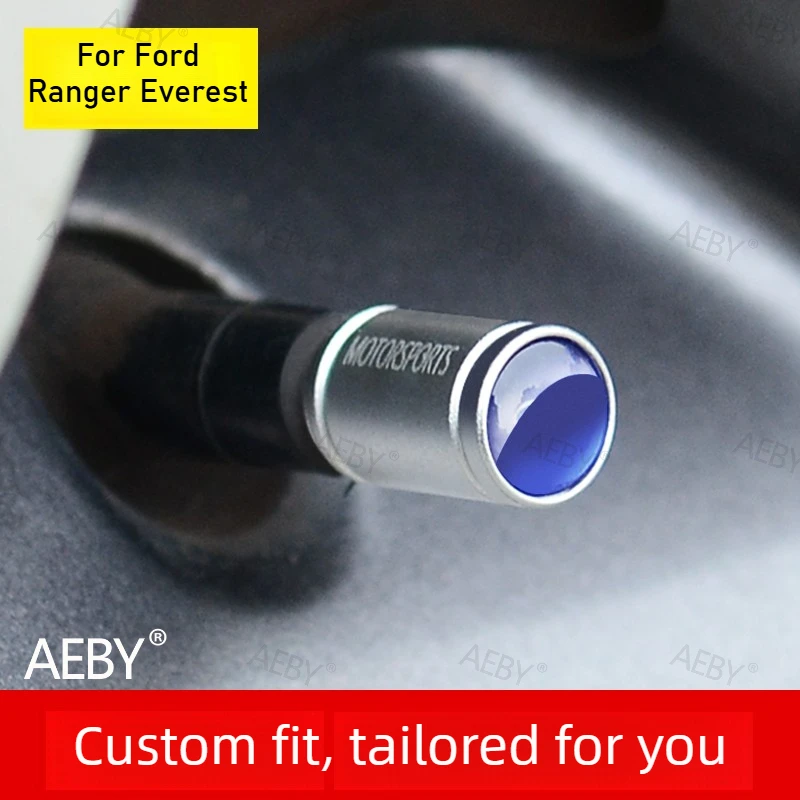 

AEBY For Ford Ranger Everest 2012-2025 Metal tire valve cover,Aluminum alloy tire valve cap,dust-proof and corrosion-resistant