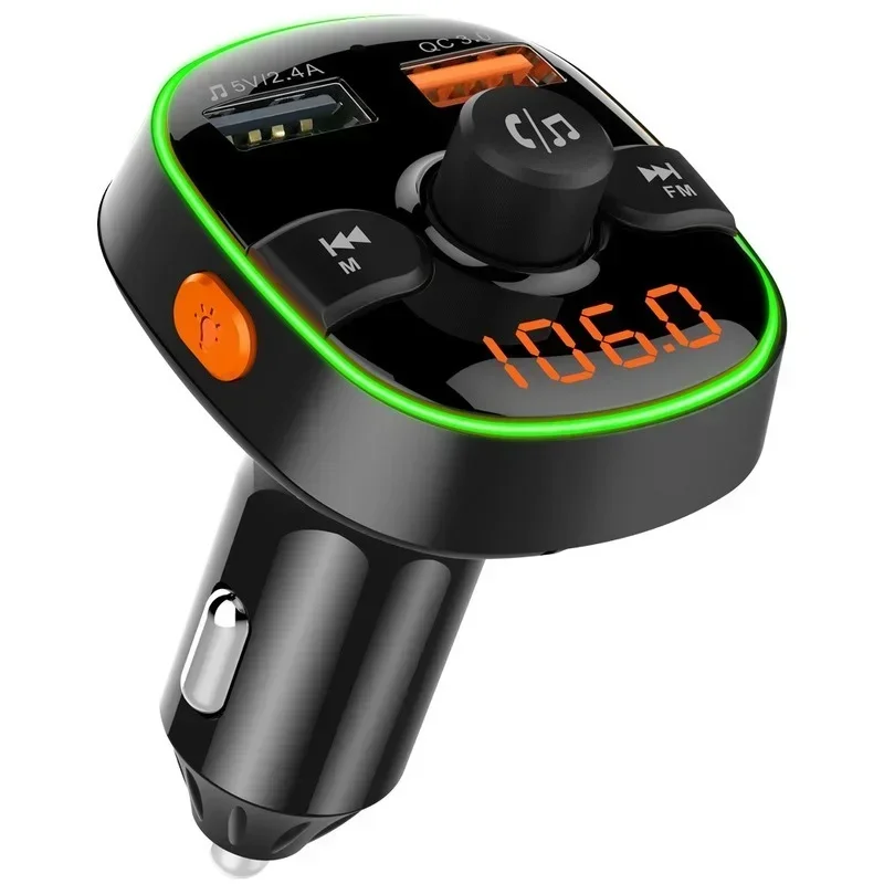 Car MP3 Player Bluetooth FM Transmitter Wireless Receiver with Dual Port USB Car Charger