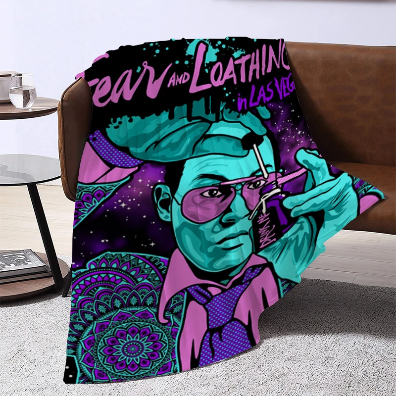 Fear and Loathing in Las Vegas Movie Blanket Sofa Blankets for Bed Furry Winter Bedspread the Knee Warm Baby & Throws Bedspreads