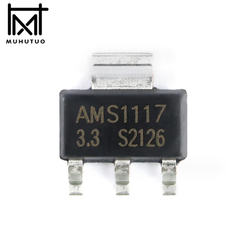 

50PCS/LOT AMS1117-3.3V/1.2/1.5/1.8/2.5/5.0/ADJ Voltage Regulator LDO Chip SOT-223