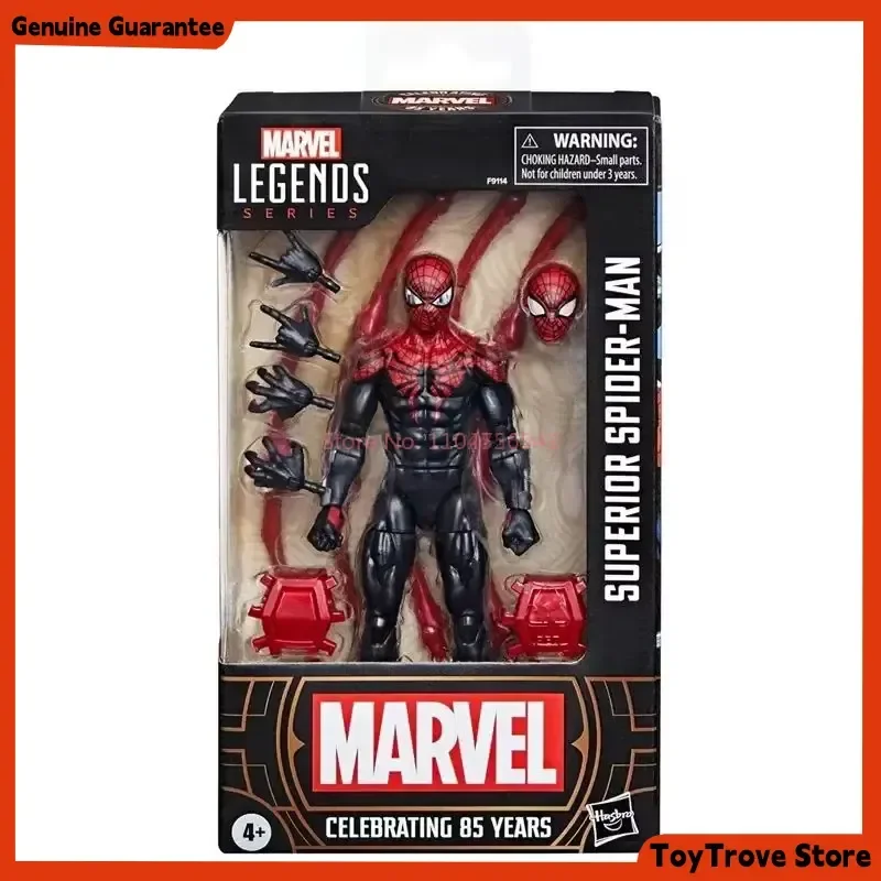 متوفر في المخزون 6 بوصة أصلية من Marvel Legends للذكرى الـ 85th سلسلة سبايدر مان المتفوقة بمقياس قابل للجمع لعبة أطفال هدية
