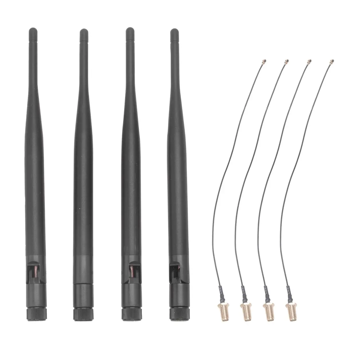 DTDT hot-915MHz LoRa Antenna 5dBi SMA Male 195mm + to SMA Female Cable for Meshtastic LoRa 32 V3 -AB02S(Pack of 4)