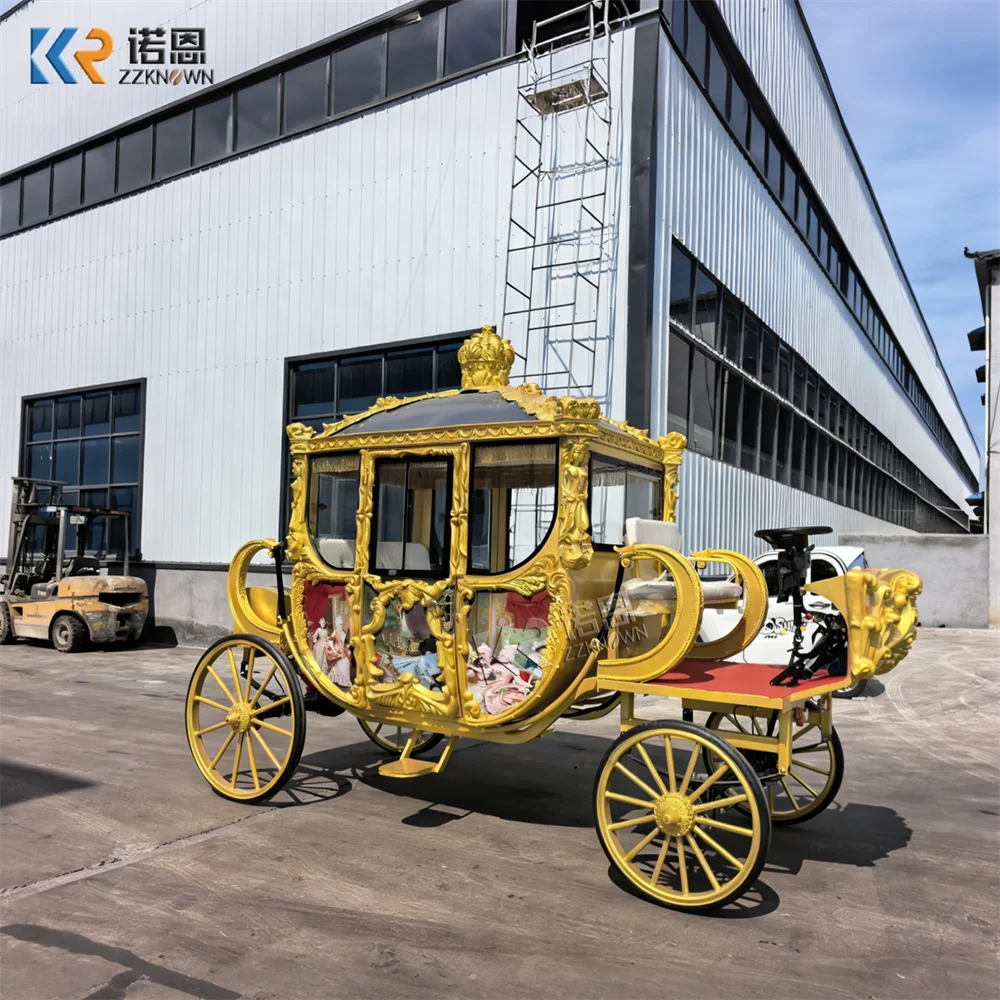 

Luxury Traditional European Customizable Royal Carriage Electric Powered Elegant Craft Royal Carriage For Ceremony Parade