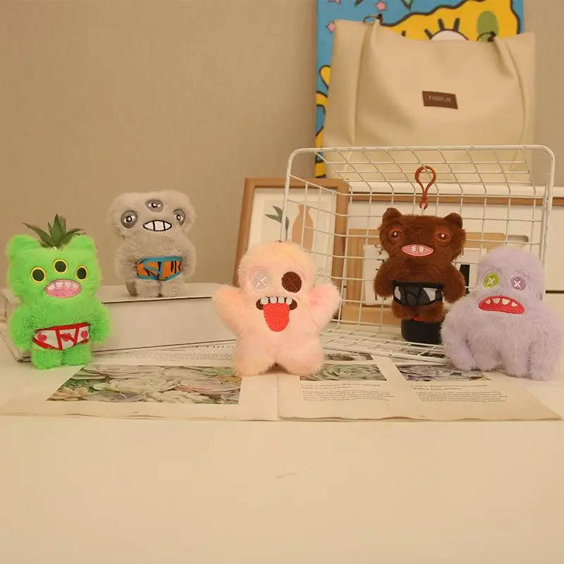 Breloczek Potwór z Zębami Królika, Pluszowa Zawieszka, Zabawka dla Dowcipów