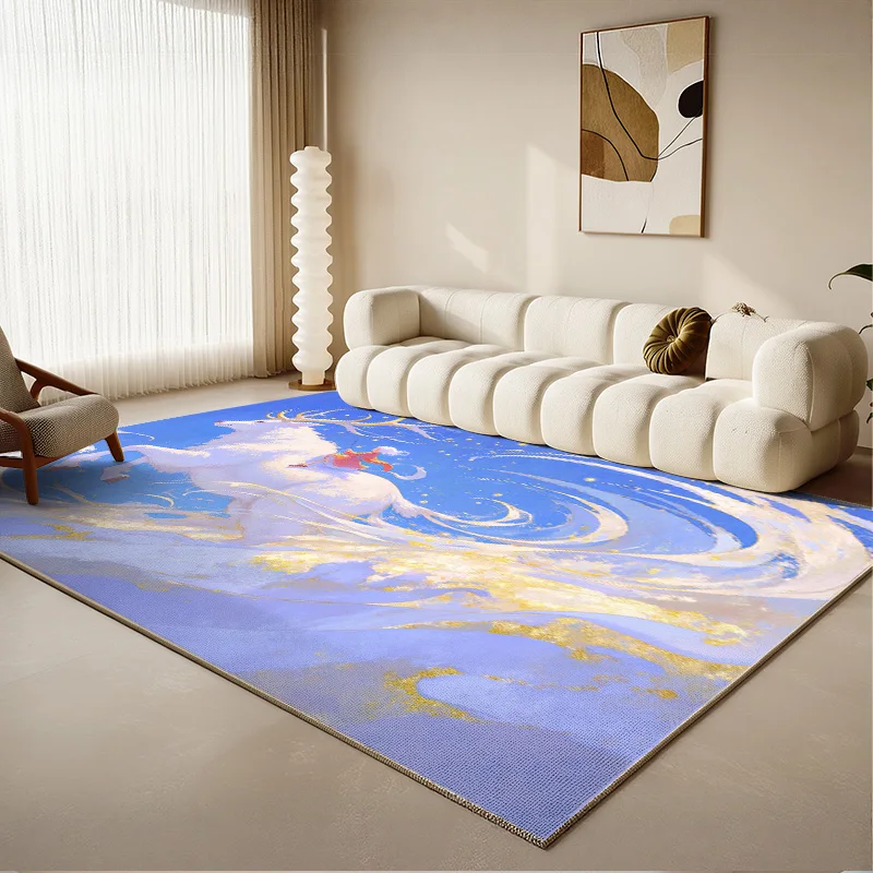 

Area Rugs for Living Room Washable Non Slip Carpet Low Pile Soft Scene Forest Pattern Rug for Bedroom Dining Room Kitchen