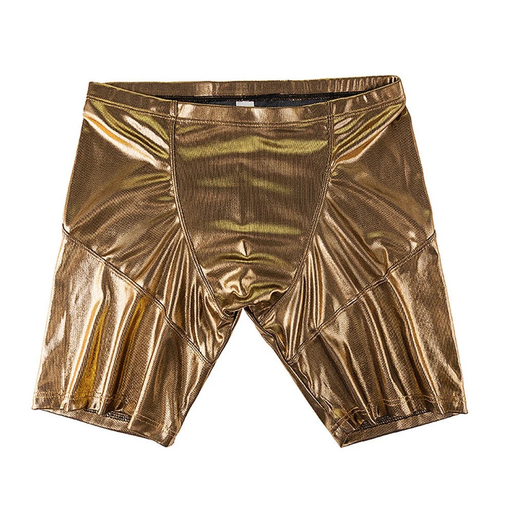 

Low Waist Shiny Men Sport Underwear Tight Boxer Briefs Shorts Gym Fitness Short Pants Pouch Panties Jockstrap