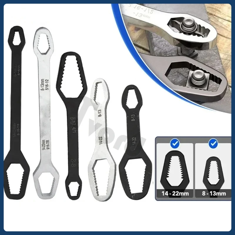 

3-17mm8-22mm Universal Torx Wrench Adjustable Multifunction Wrench Board Double-head Multipurpose Torx Spanner Repair Hand Tools