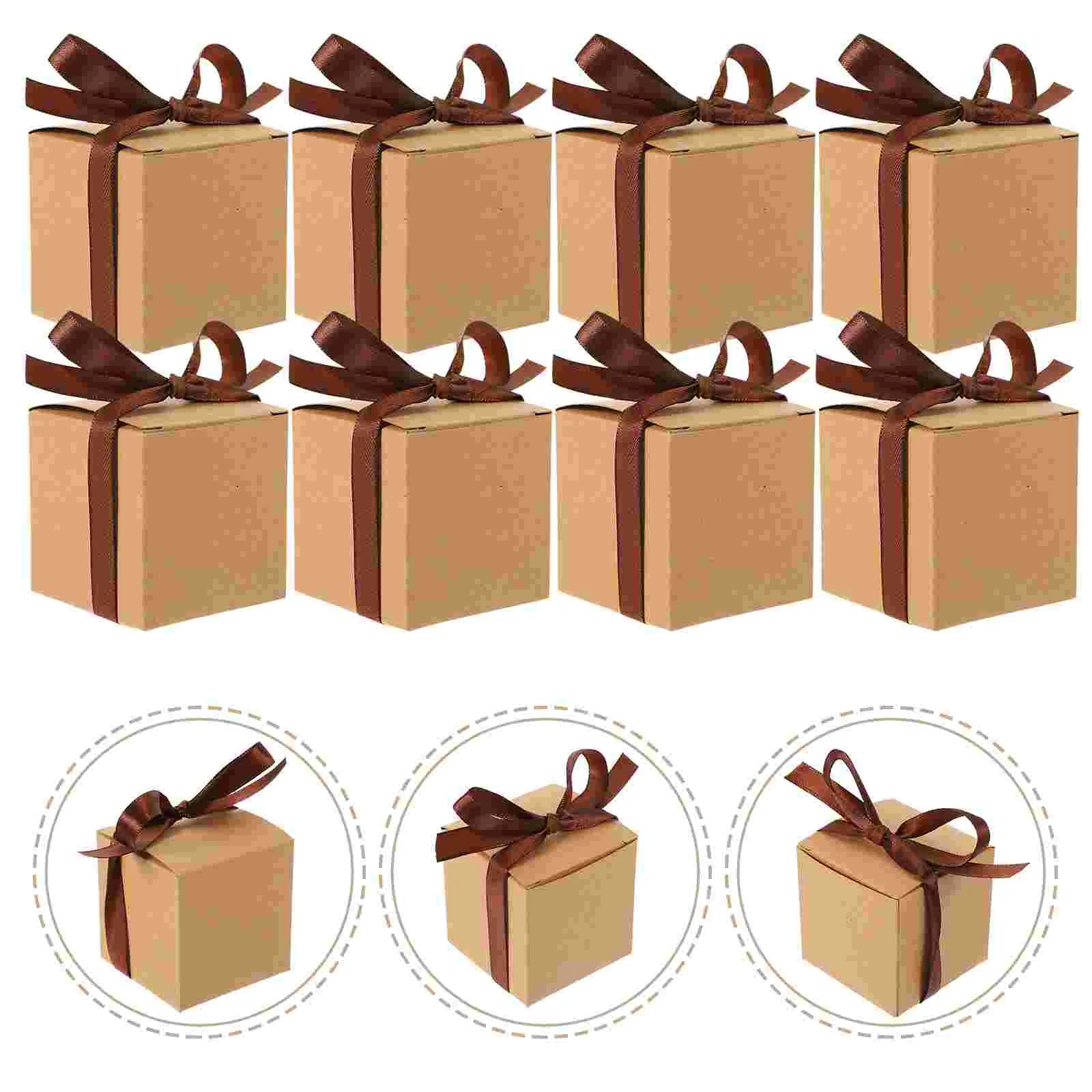 50 Set Candy Box Goodie Boxes Gift For Valentines Day Presents Multi-function Candies Case Small Gifts Chocolate Paper