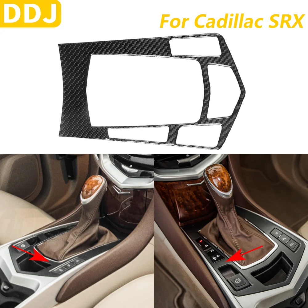 

Для Cadillac SRX 2010-2016 углеродное волокно, центральное управление, панель переключения передач, накладка, автомобильные аксессуары, наклейка для украшения интерьера