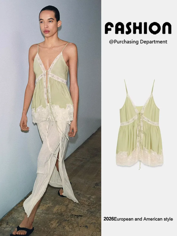 

Fashionable Lace Trim Strapless Sleeveless Top Women's New Arrival Summer Clothing Elegant Atmosphere Underwear Style Upper Body