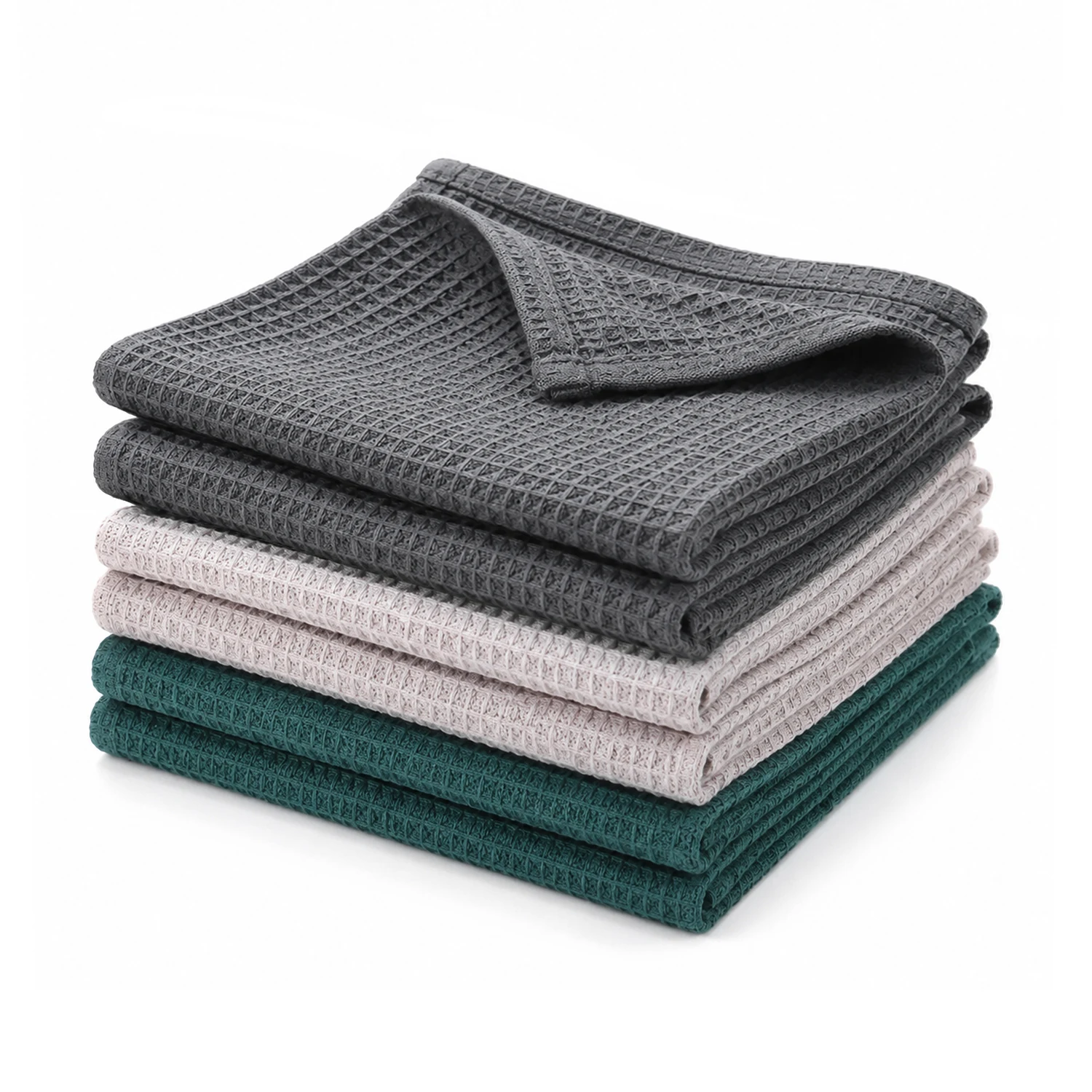 6Pcs Ultra Soft Cotton Magic Cleaning Towels Absorbent Thickened Wipe Rags Dishcloth Car Wash Kitchen Towels
