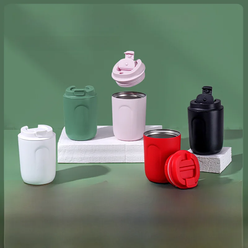 כוס קפה מיני B01 מנירוסטה 316 ניידת כוס תרמוס אופנתית מתנה ידנית כוס שלושה דפוס לוגו בקבוק מים מתקפל