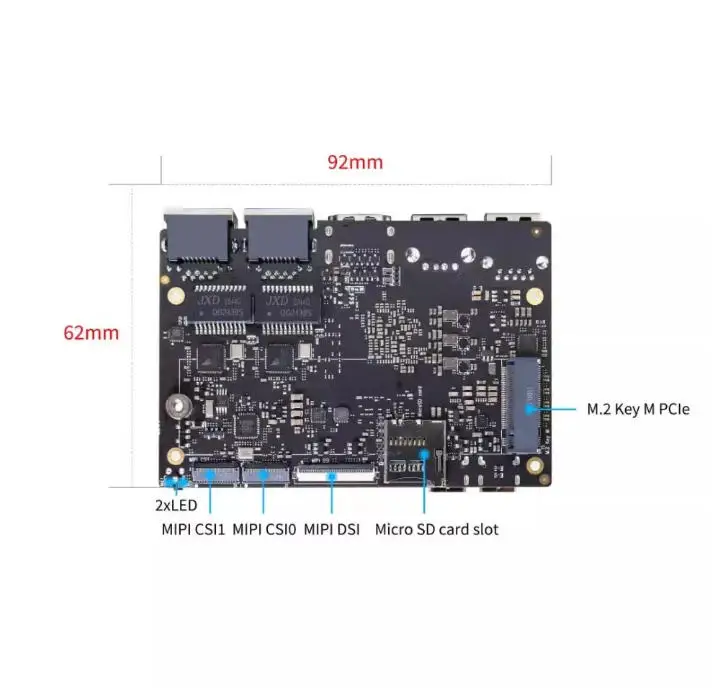 Supports GPU 5-channel 4KUI, Dual 2.5G Ethernet, and WiFi6 for RockChip RK3588 PI-co ITX Development Board ArmSOM Sige7