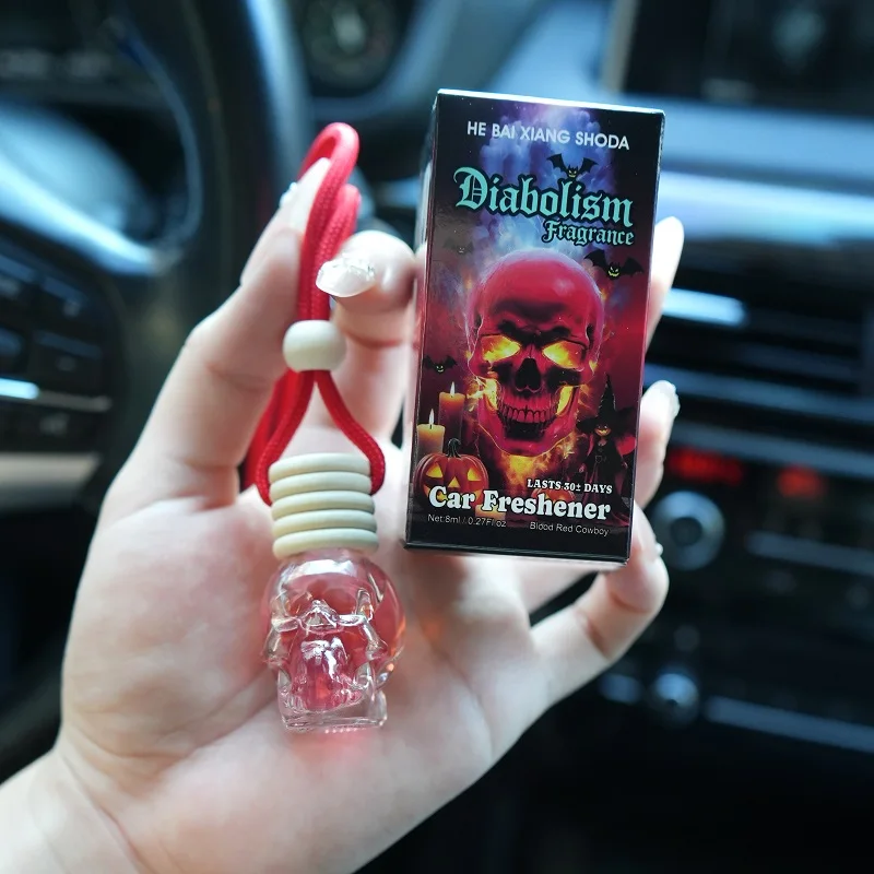 1pc 8ml auto-ophanging luchtverfrisser, schattige auto-luchtverspreider, huisgeur, auto-luchtverfrisser geschikt voor kasten, binnen en