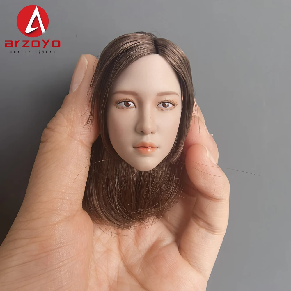 1/6 Super Duck SDH042 Aziatische Pure Schoonheid Head Sculpt Eastern Face Carving fit 12 ''TBL Vrouwelijke Soldaat Zonnebrand Action Figure body