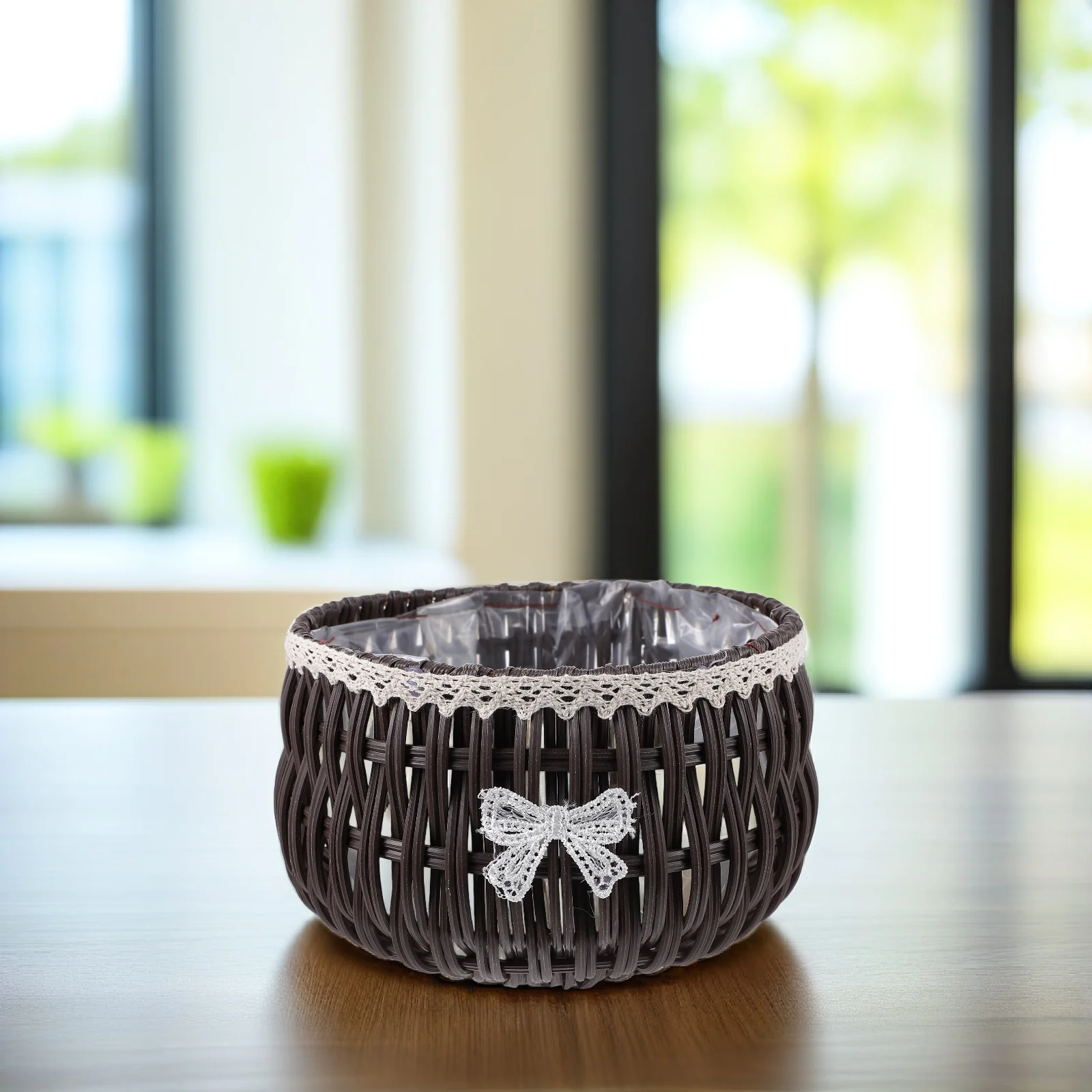 

Woven Flower Planter Basket for Decor Storage ganizer Multi Purpose Plant Woven Basket Container