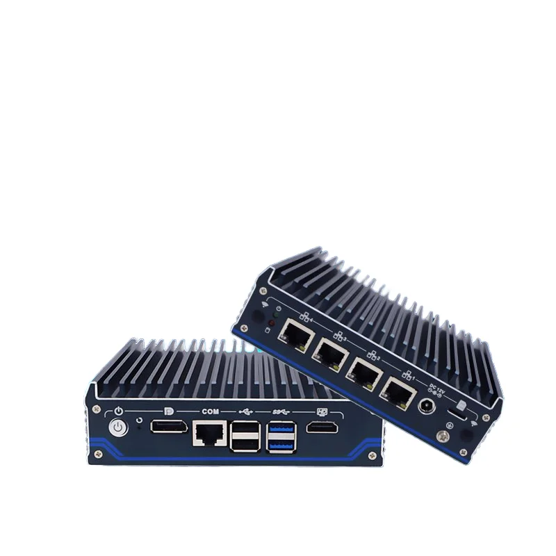 Mini PC IWILL N1141 J6412 con Hardware de Firewall, Procesador Intel Celeron de Cuatro Núcleos, 4 Puertos de Red de 2.5G y Aplicación Móvil